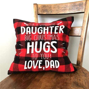 Dad To Daughter - Big Christmas Hugs To You - Cushion Case