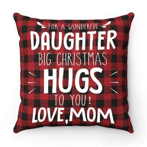 Mom To Daughter - Big Christmas Hugs To You - Cushion Case