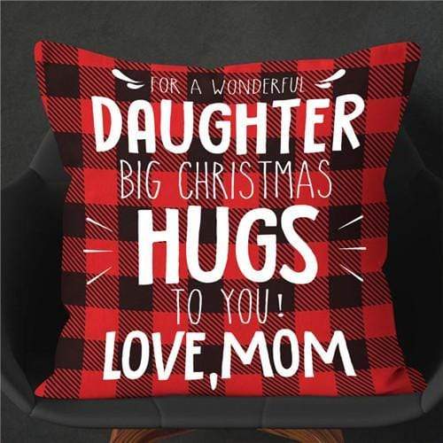 Mom To Daughter - Big Christmas Hugs To You - Cushion Case