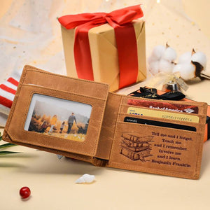 Benjamin Franklin Motivational Quotes - Bifold Wallet