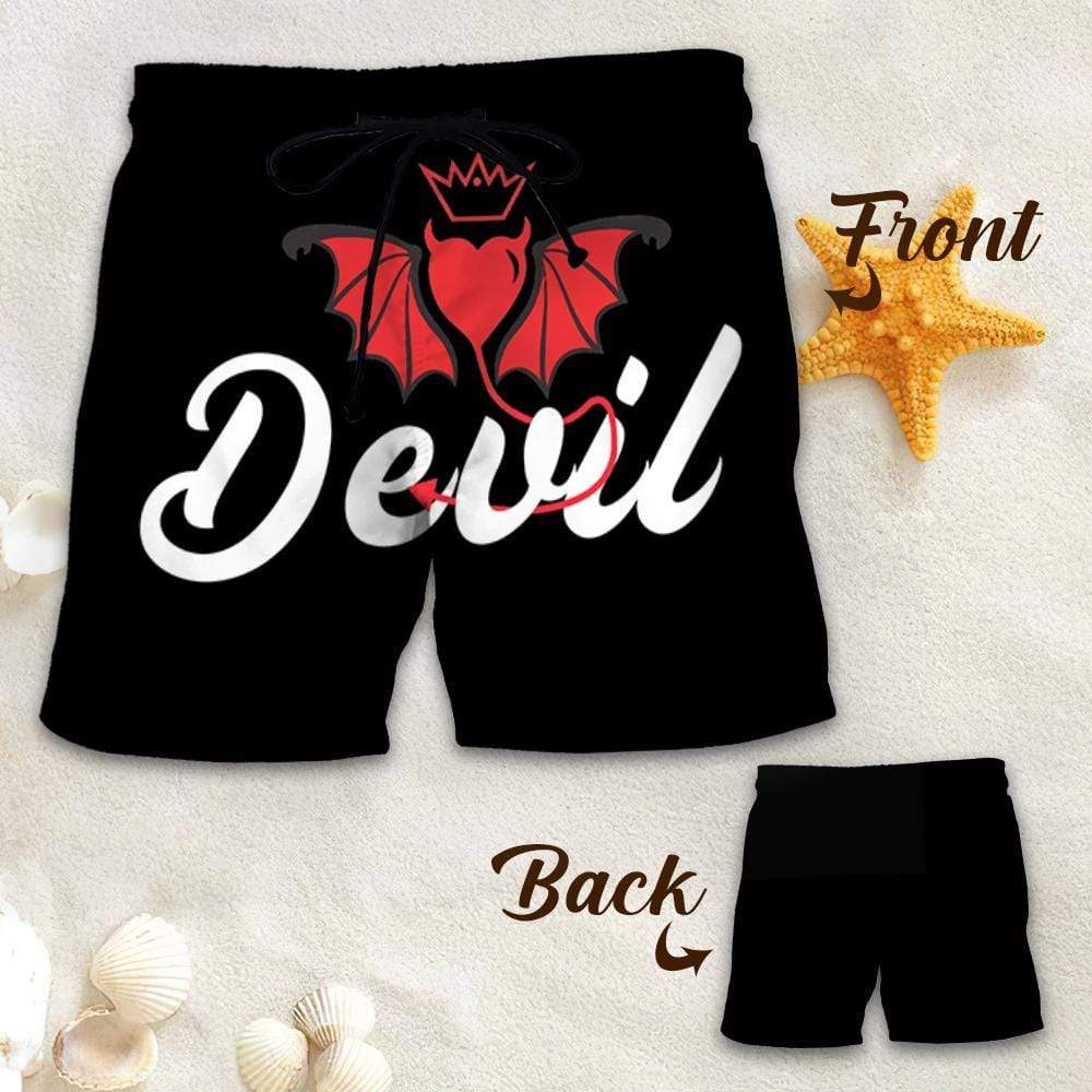 Couple Matching - Angel And Devil - Shorts